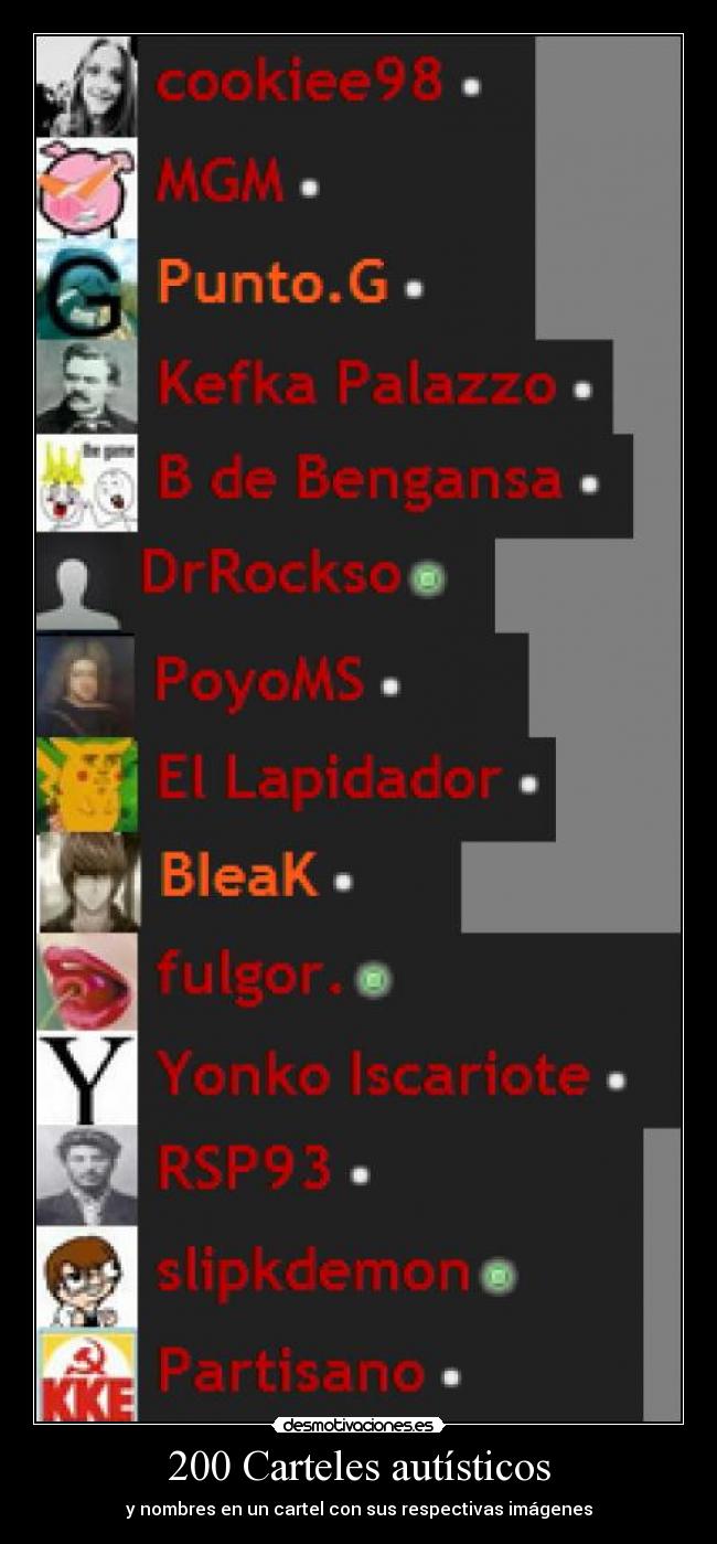 200 Carteles autísticos - y nombres en un cartel con sus respectivas imágenes
