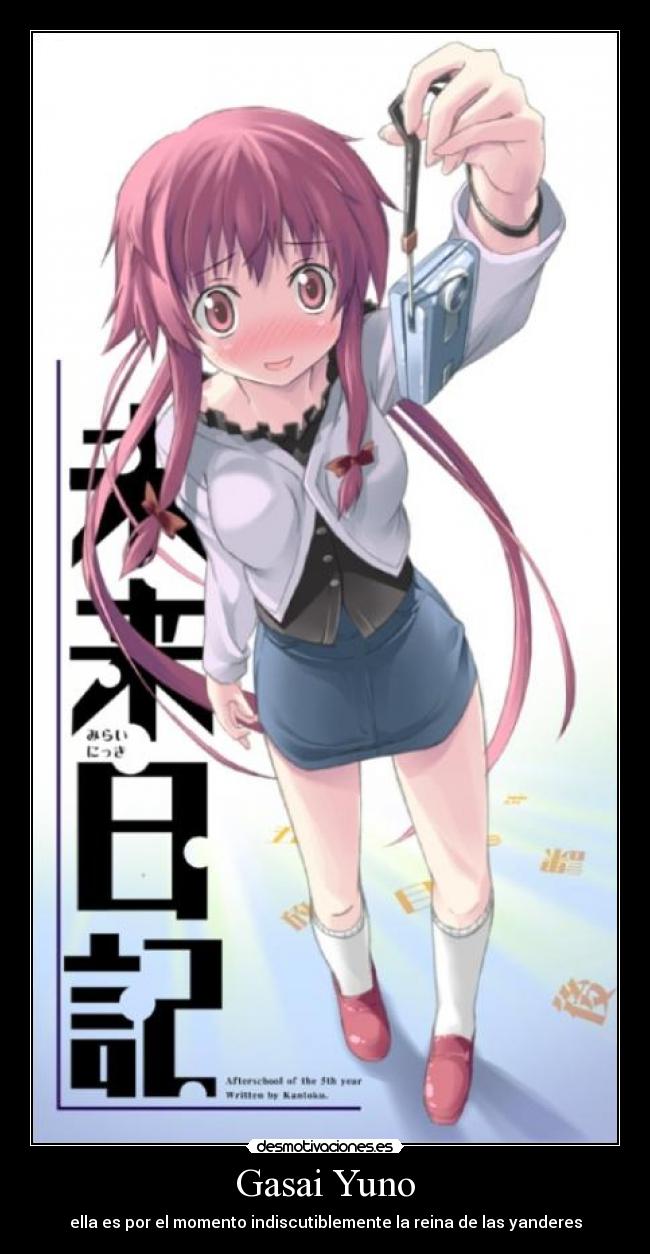 carteles gasai yuno mirai nikki anime desmotivaciones carteles gasai yuno mirai nikki anime desmotivaciones
