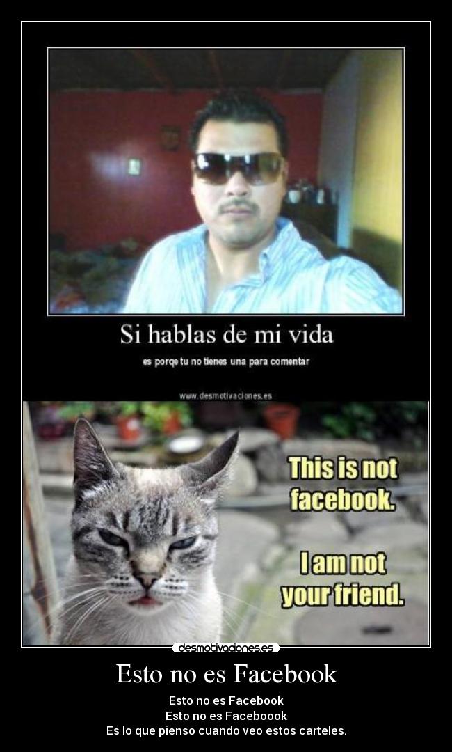 Esto no es Facebook -