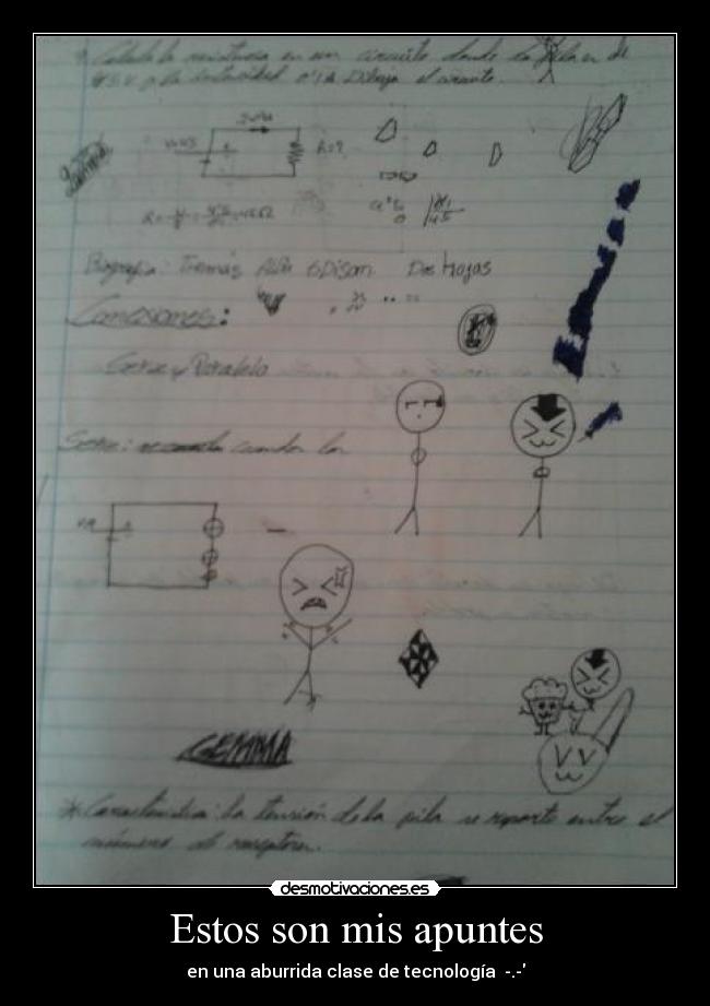 Estos son mis apuntes -