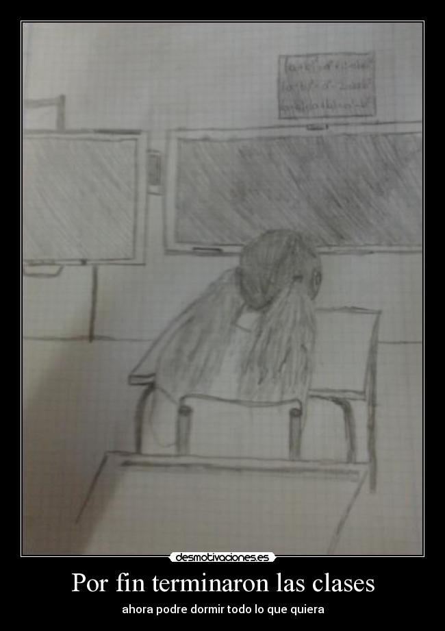 Por fin terminaron las clases -