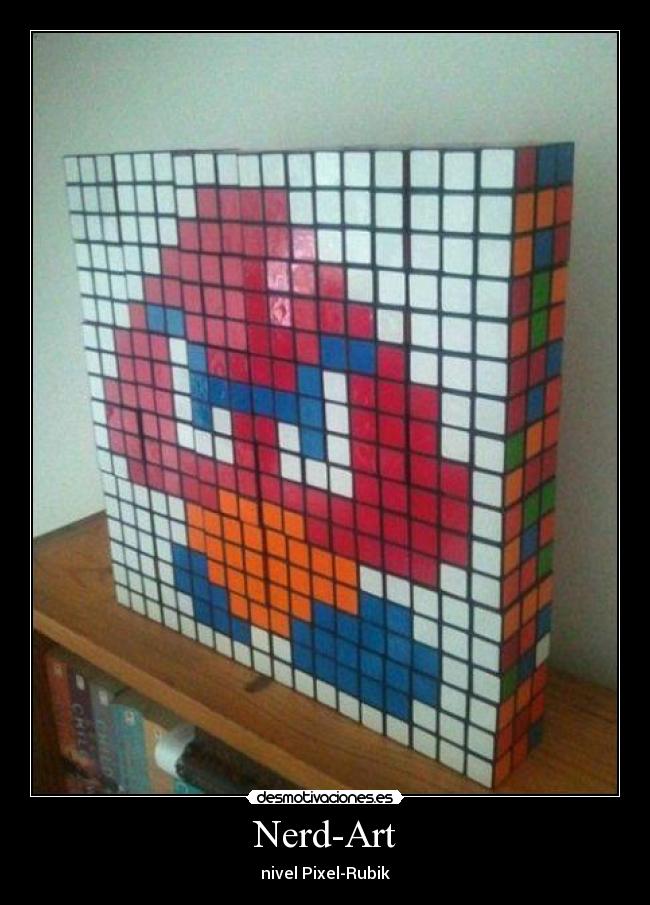 Nerd-Art - nivel Pixel-Rubik