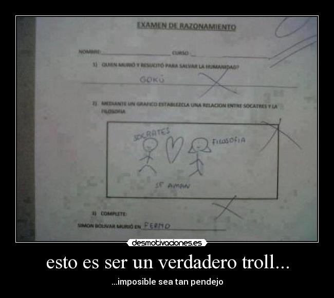 esto es ser un verdadero troll... - 