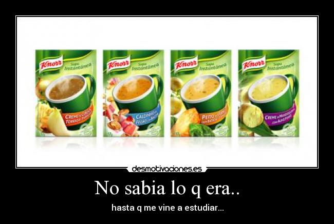 No sabia lo q era.. -