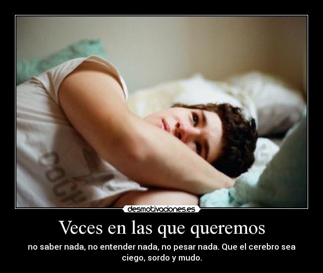 Veces en las que queremos - 