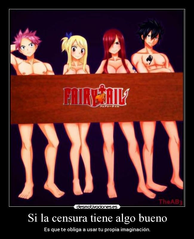 carteles theab3 says hay para escoger harukaze anime manga fairy tail natsu lucy erza gray desmotivaciones