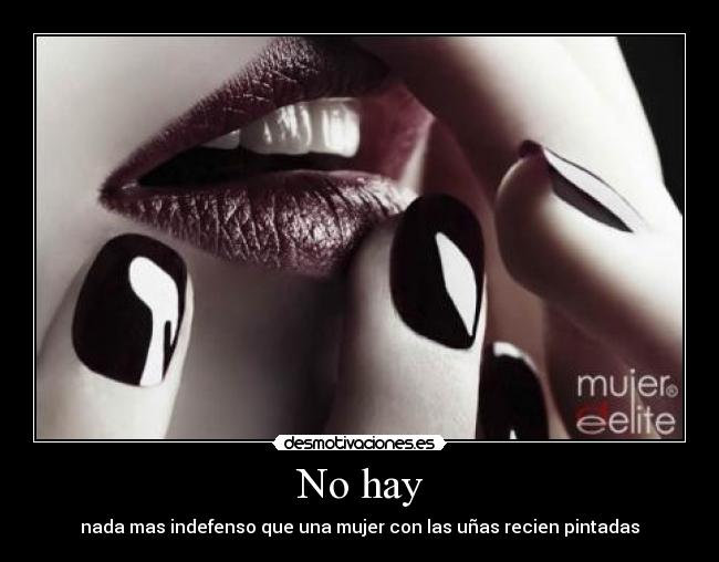 No hay -