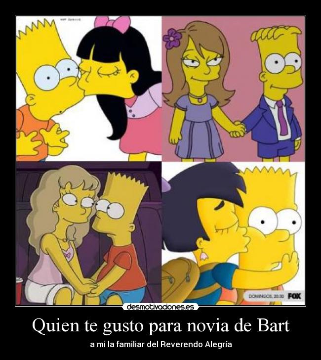 Quien te gusto para novia de Bart - a mi la familiar del Reverendo Alegría