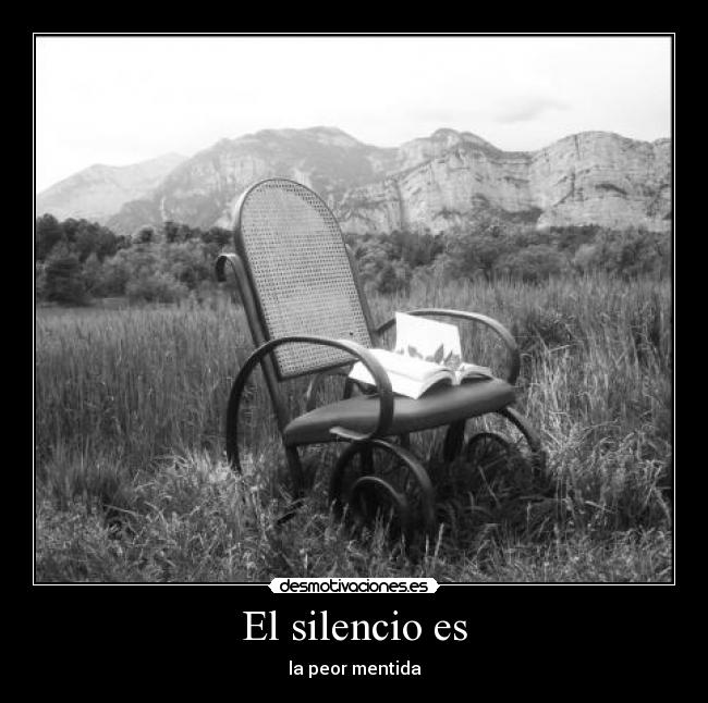 El silencio es -
