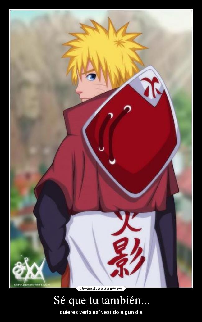 carteles naruto hokage desmotivaciones