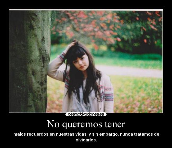 No queremos tener -