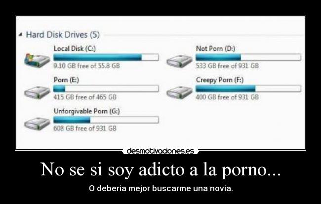 No se si soy adicto a la porno... - O deberia mejor buscarme una novia.