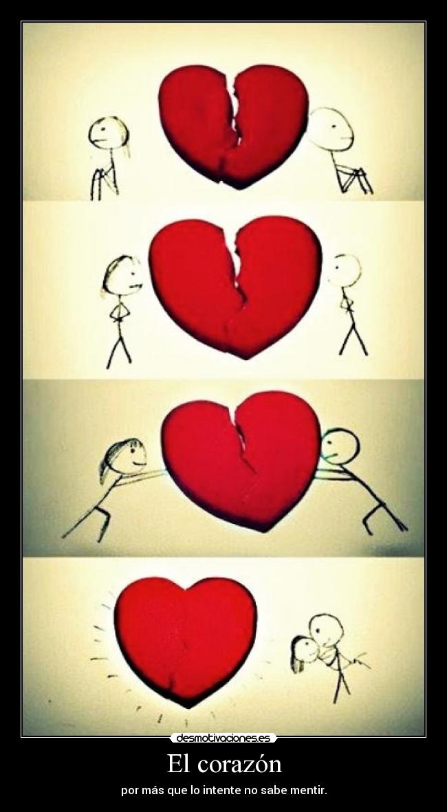 carteles corazon sabe mentir desmotivaciones