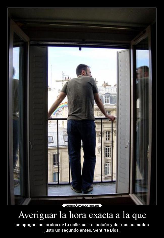 Averiguar la hora exacta a la que -