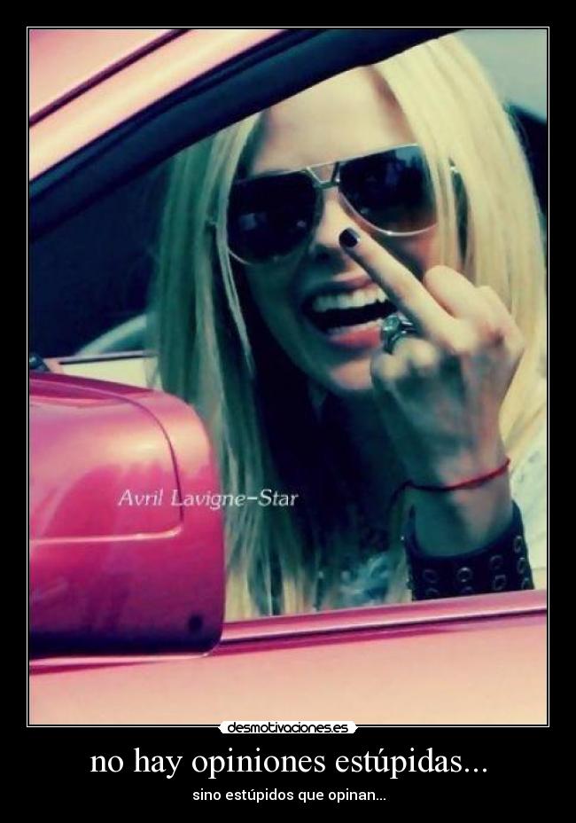 no hay opiniones estúpidas... - sino estúpidos que opinan...