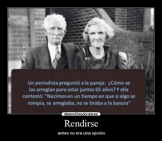 Rendirse -