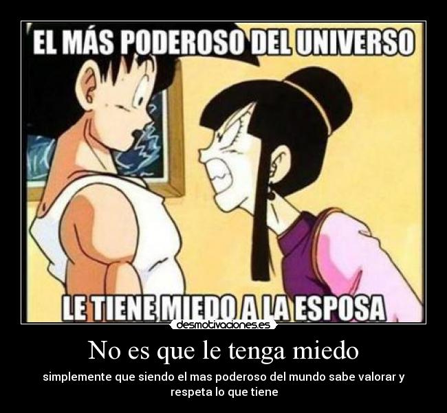 No es que le tenga miedo - 