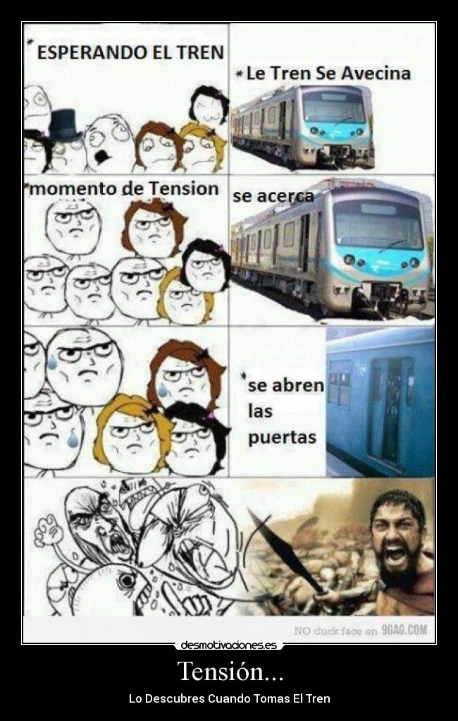 Tensión... - Lo Descubres Cuando Tomas El Tren
