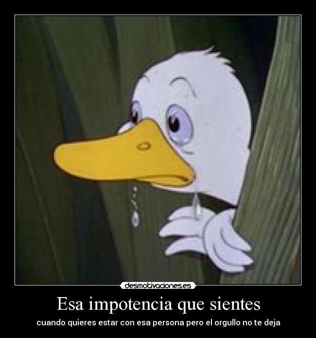 Esa impotencia que sientes -
