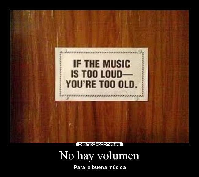 No hay volumen - 