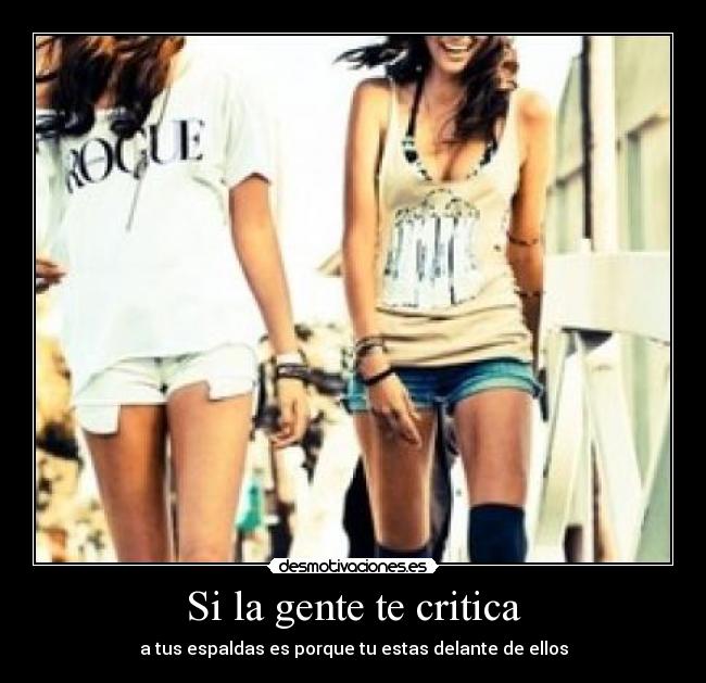 Si la gente te critica - 