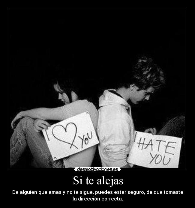 Si te alejas -