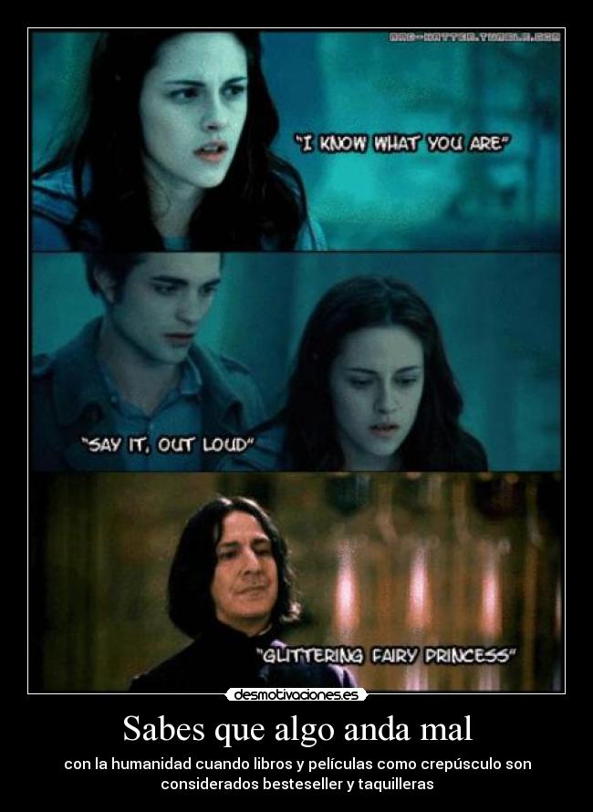 Sabes que algo anda mal -