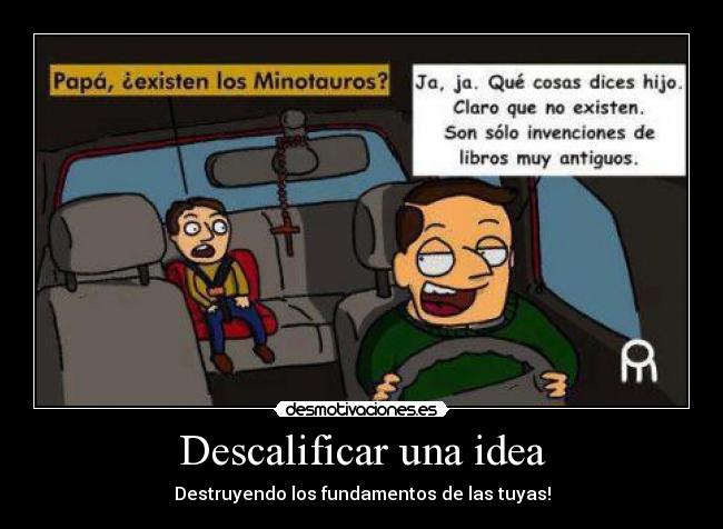 Descalificar una idea - 