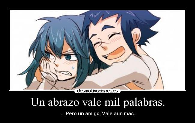 carteles kanda alma karma gray man anime abrazo palabras valor amigo mas desmotivaciones