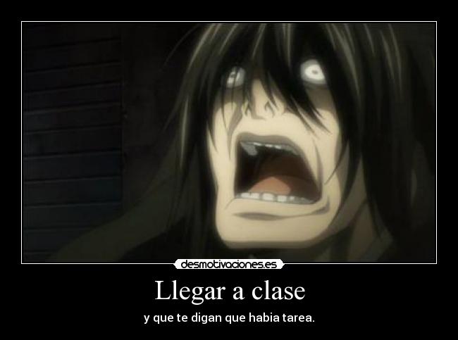 Llegar a clase -