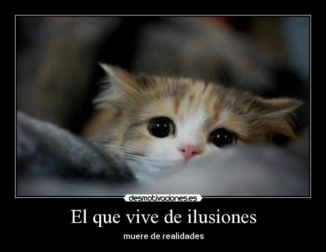 El que vive de ilusiones - muere de realidades