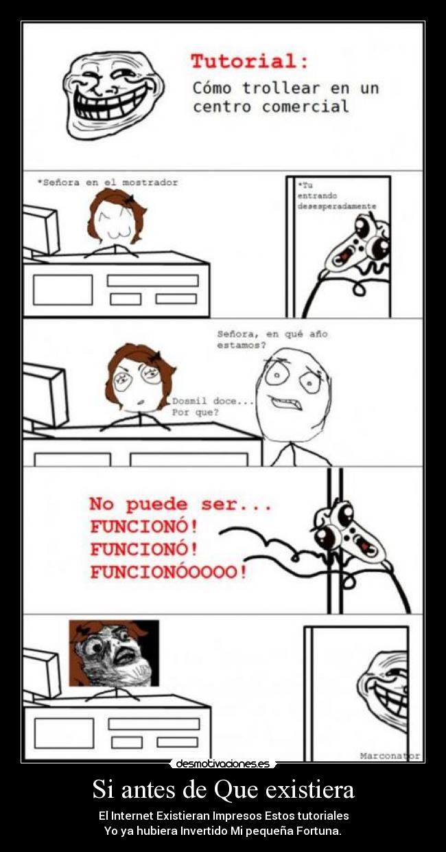 Si antes de Que existiera - El Internet Existieran Impresos Estos tutoriales
Yo ya hubiera Invertido Mi pequeña Fortuna.