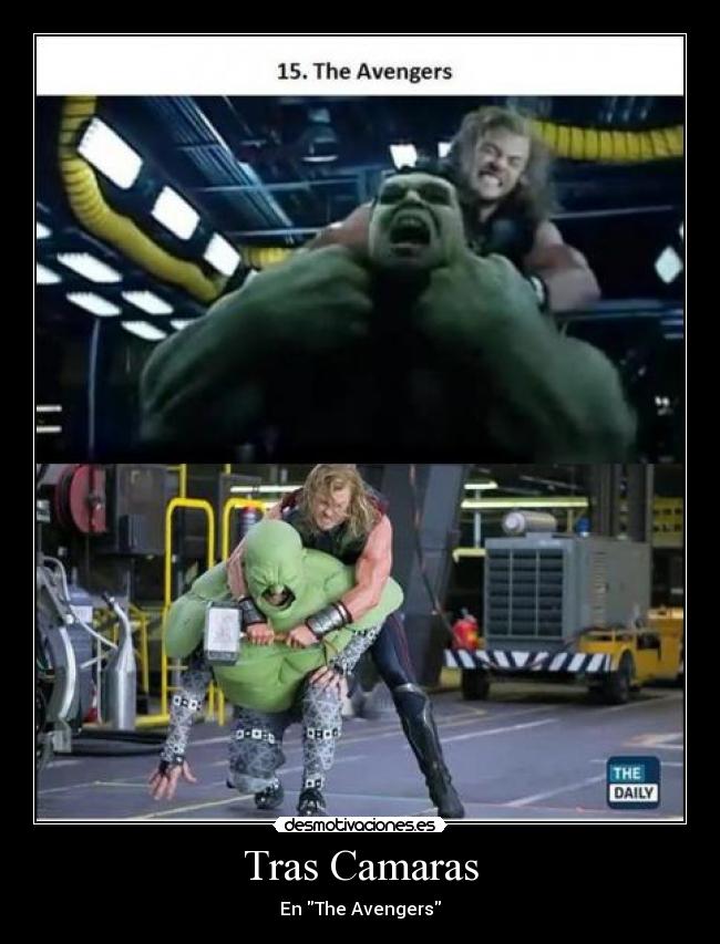 Tras Camaras - En The Avengers