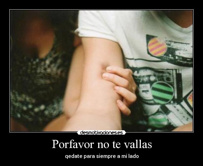 Porfavor no te vallas - qedate para siempre a mi lado