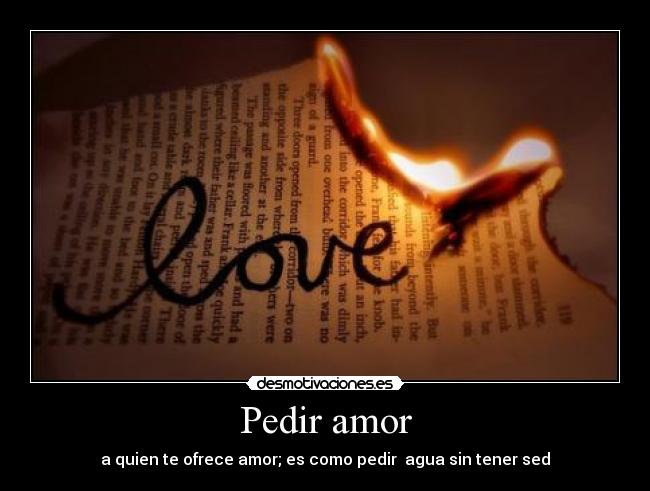Pedir amor -