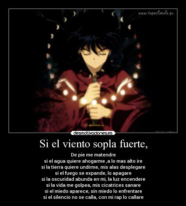 Si el viento sopla fuerte, -