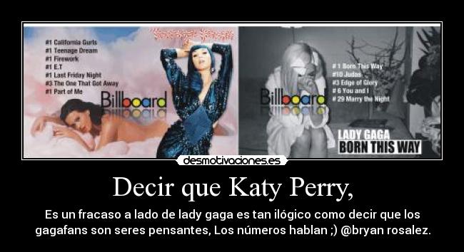 Decir que Katy Perry, - 