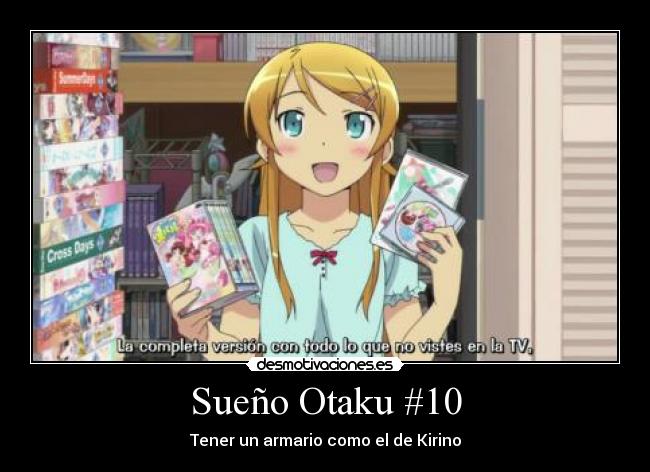 carteles anime harukaze kirino kousaka oreimo ore imouto konnani kawaii wake nai nombre muy largo desmotivaciones