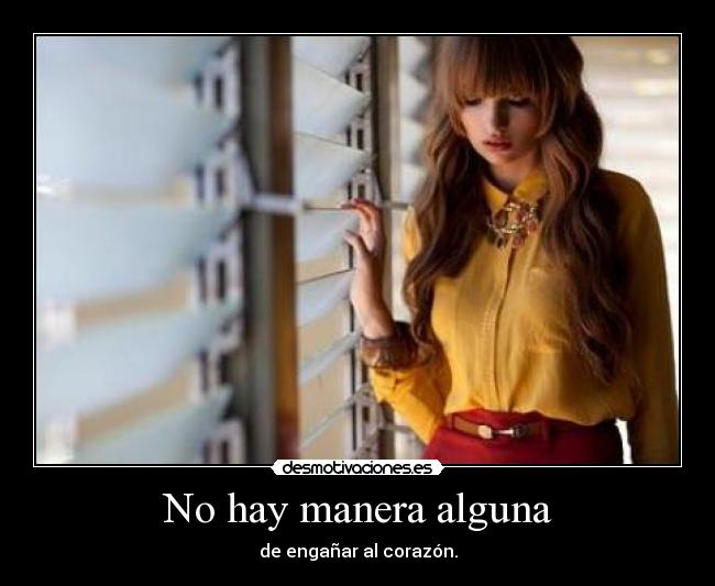 No hay manera alguna - 