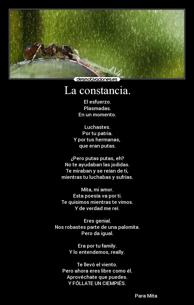 La constancia. - 