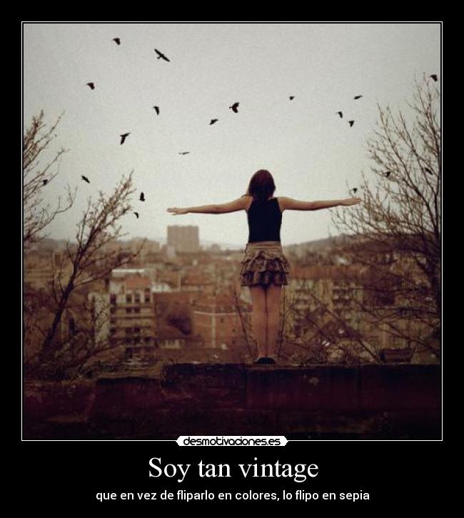 Soy tan vintage -
