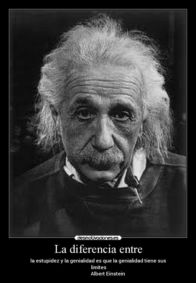 La diferencia entre -