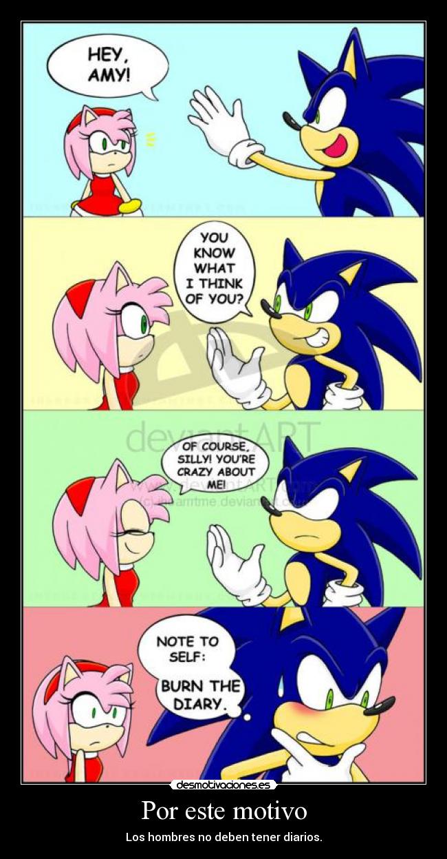 Por este motivo - Los hombres no deben tener diarios.