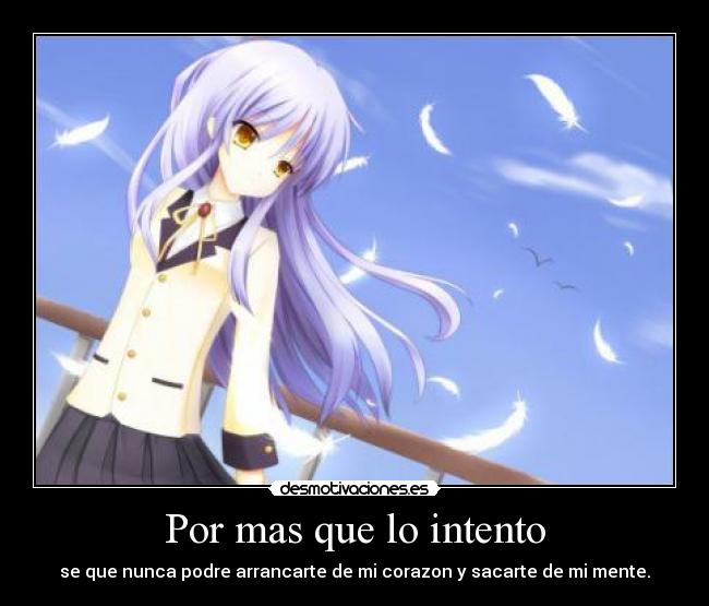 carteles desamor anime angel beats desmotivaciones