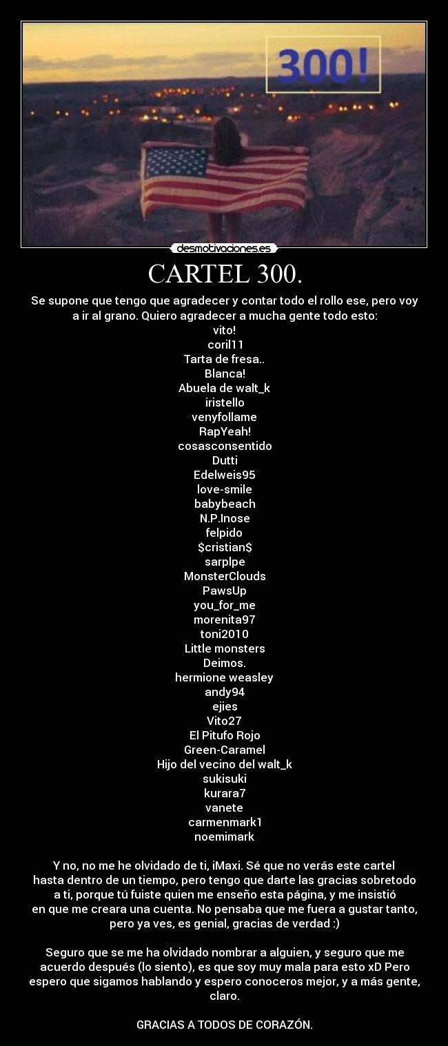 CARTEL 300. -