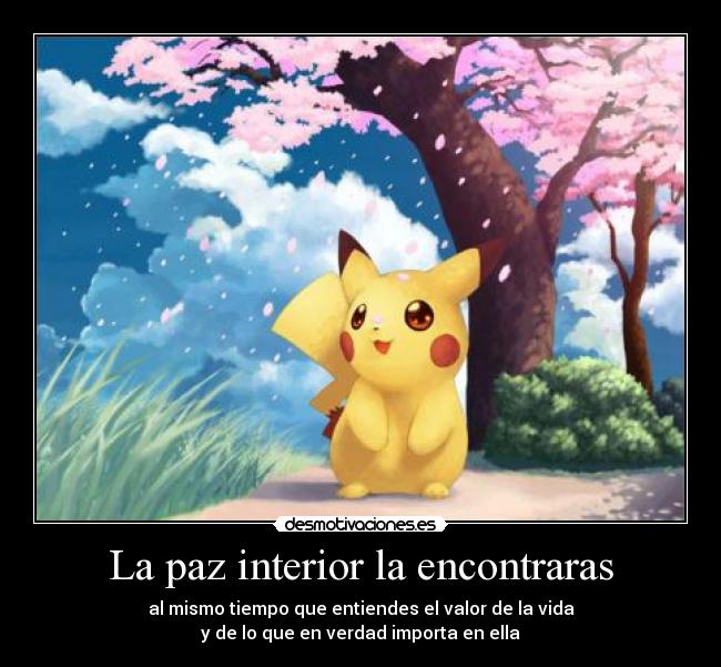 La paz interior la encontraras -