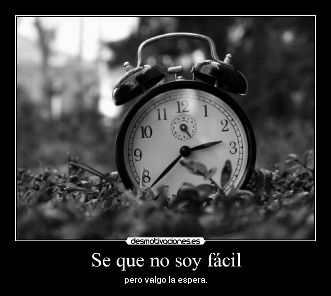 Se que no soy fácil - 