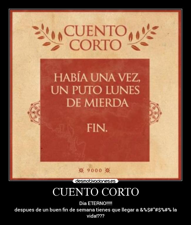 carteles hate lunes desmotivaciones