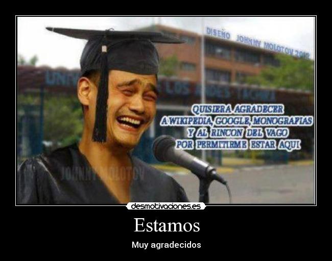 Estamos - Muy agradecidos