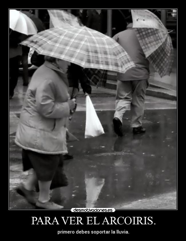PARA VER EL ARCOIRIS. -